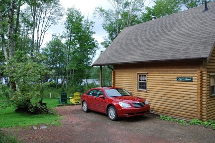 Unsere Blockhütte am See